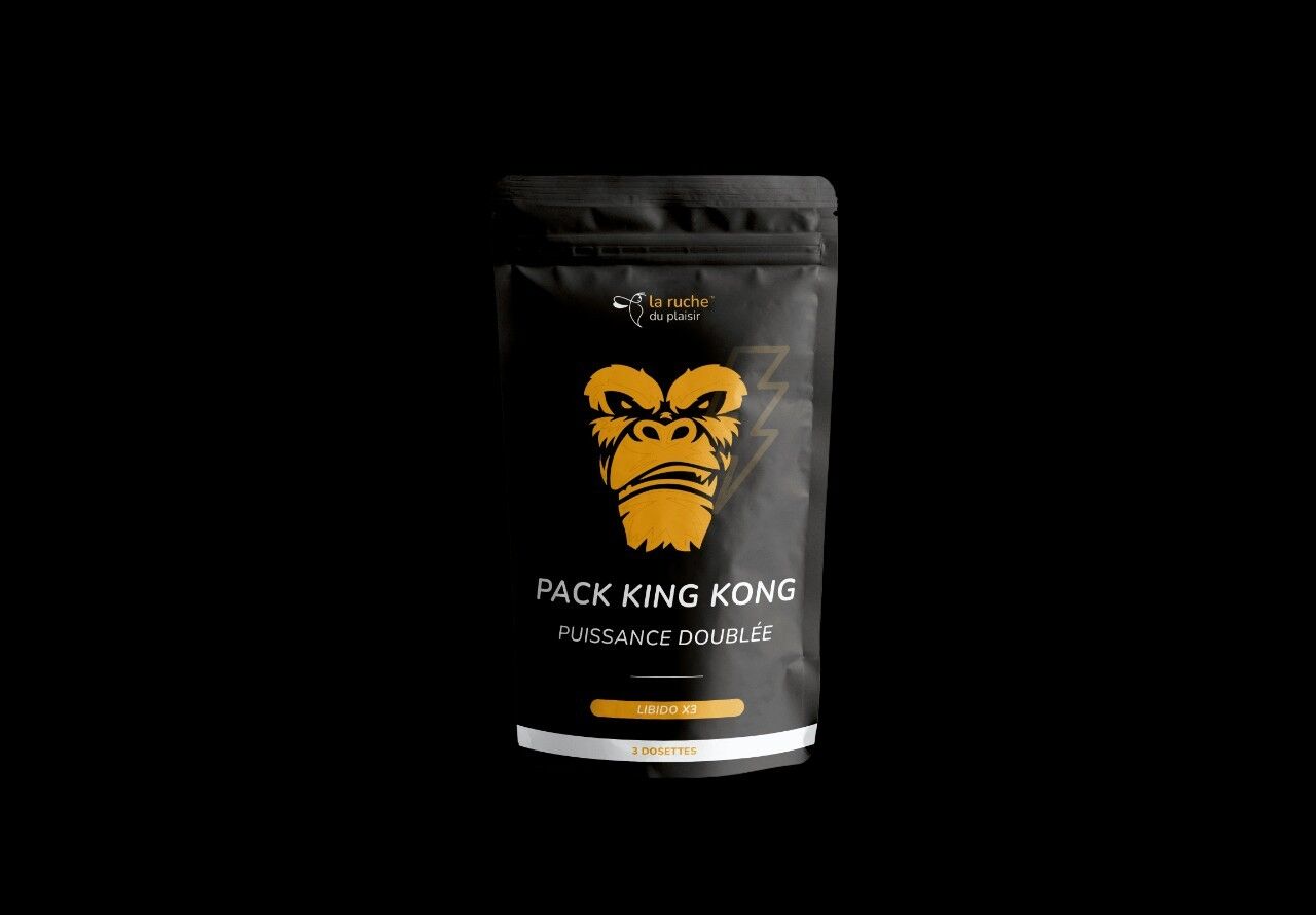 Pack King Kong Honey - Miel aphrodisiaque naturel pour booster la libido et améliorer les performances sexuelles des hommes